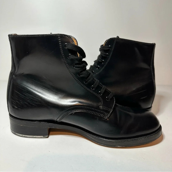 Sanders Mens Black Leather Dress Boots Metal Heel Made In England Size 7… - Picture 10 of 10